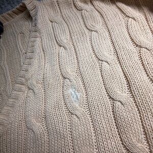 Like New Cream White Chunky Polo Ralph Lauren Cable Knit Sweater – Women’s XS